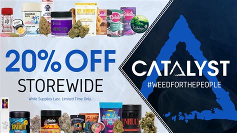 Weedmaps catalyst - Catalyst Oxnard is your go-to spot for high-quality cannabis products at an affordable price. Our main goal at Catalyst is to put the people first, we do so by continuing to uplift and support the best brands in the industry, while continuously bringing our customers "Fire Weed at Fire Prices"! #WEEDFORTHEPEOPLE